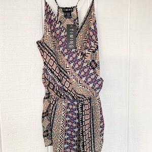 🤎NWT BOHO Small ROMPER timing brand CHIC🤎 NEW